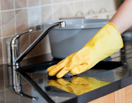 Person using assistive technology to access Islington Cleaner information