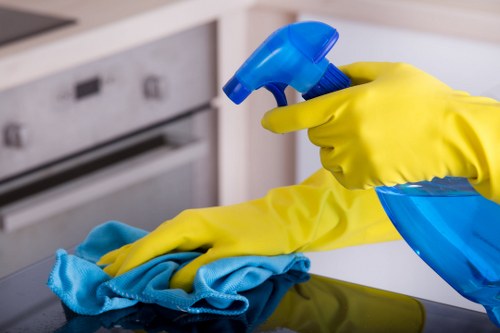 Customer and cleaner confirming service details